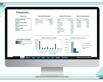 Plantilla de ahorro y presupuesto en Excel (automatizada)
