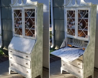 Painted Secretary Etsy