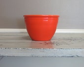Red Orange Fiesta Mixing Bowl 3 Orange Fiestaware Ringware Stone Mixing Bowl Kitchen Bowl Collectible Fiesta China Homer Laughlin