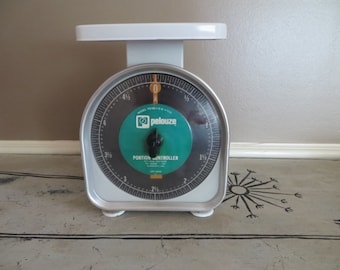 Antique Scale Pelouze Scale Vintage Scale Metal Scale Kitchen Scale Green Scale Portion Controller Scale