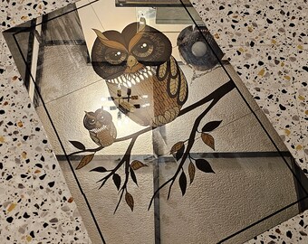 Mirro Scene Hoyne Owl Mural Mirror Hoyne