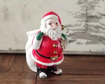 Leftons Santa Planter 3656 Vintage Santa Claus Candy Dish