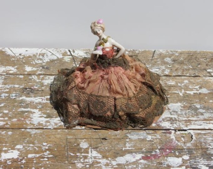 Antique Pin Cushion Doll Victorian Doll Shabby Decor French Etsy