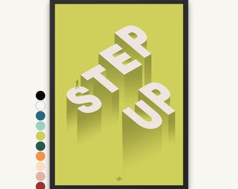 Decoración de cubículos, póster minimalista inspirador, decoración de oficina para mujeres, regalos de Navidad