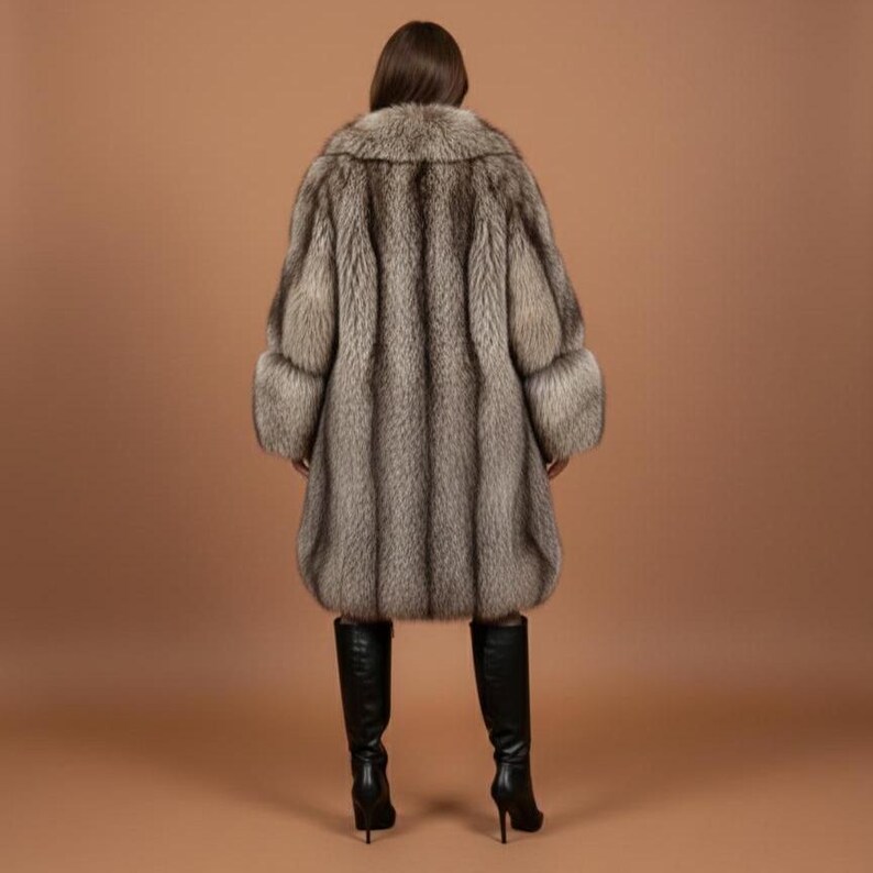 Manteau En Cuir D'Agneau Paul Ajamian - Doublure Fourrure Vison - Taille XL/42 - Noir - Neuf Avec Étiquettes