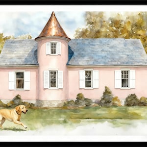 Custom Hand Painted House Painting, Personalized Watercolor House, Home Sweet Home Sign, First Home Housewarming Gift, New Home Realtor gift