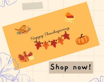Fall Harvest Thanksgiving Banner | Editable Canva Template | 36×72 DIY Banner | Digital Download