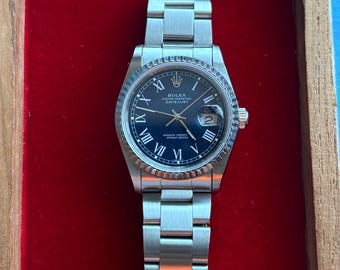 Rolex Datejust vintage, esfera Buckley franken