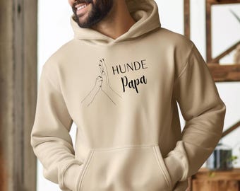Felpa con cappuccio Dog Dad | Felpa con cappuccio per amanti dei cani | Cotone | Unisex