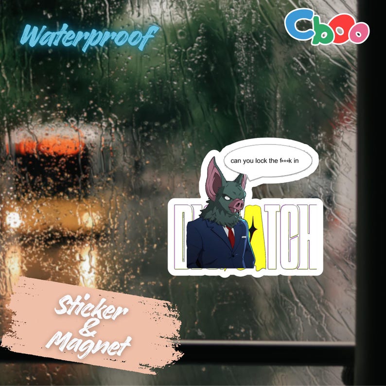 Dispatch Game Sonar Meme Sticker& Magnet| Waterproof Vinyl Magnet - Etsy