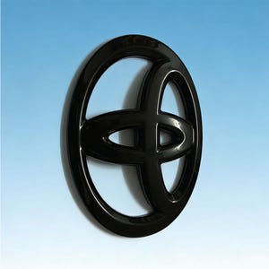 Gloss Black Steering Wheel Emblem Ovelay Cover For Tacoma,RAV4,Camry,Corolla Decorative sticker