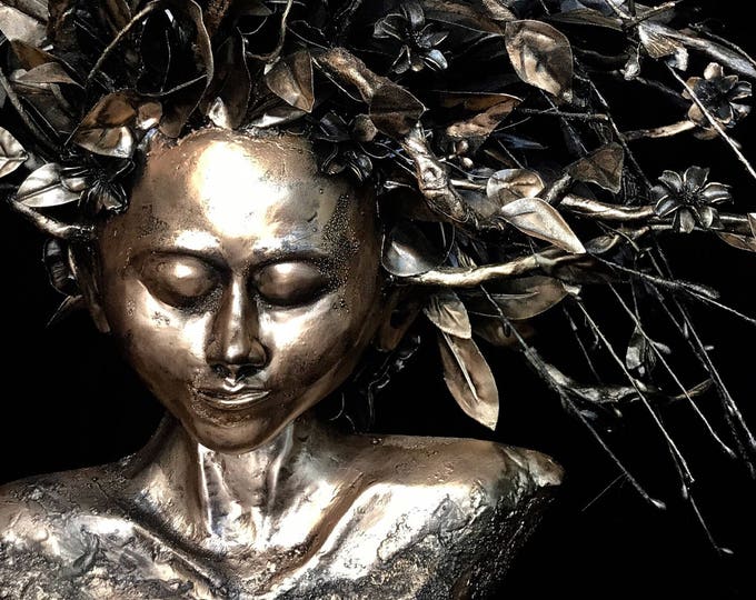 Mixed Media Sculpture Mixed Media Art Wood Nymph Sculpture Etsy