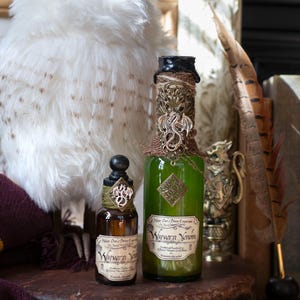 Wyvern Venom Potion Bottles, Halloween Wizard Potions, Potions Class Decor, Wizard’s Library Display, Oddities Collection, Curiosity Cabinet