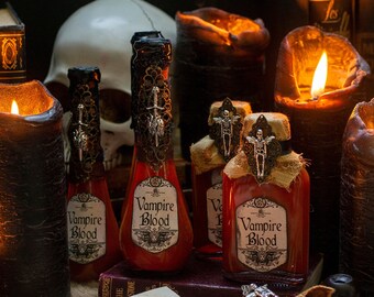 Vampire Blood Potion Bottle, Halloween Potions for Halloween Party Decor