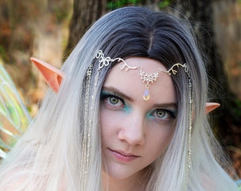 Silver Fairy Hair Jewelry, Fairy Crown, Elf Crown, Fairy Costume, Fairy Queen