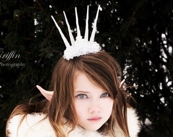 Ice Queen Crown, Snow Queen Crown, Ice Fairy, Snow Fairy, Winter Fairy, Winter Crown, Ice Tiara, LARP, Fairy Costume, Ice Crown, Frost Queen