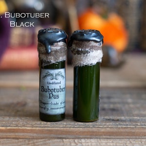 Mini Wizard School Potion Bottle, Potions Class, Potion Bottle, Movie Props, Wizarding School, Witch Potions, Holiday Gift Idea A. Bubotuber Black