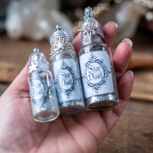 Silver Star Dust Magic Potion Bottles Magic Potions Fairy - Etsy