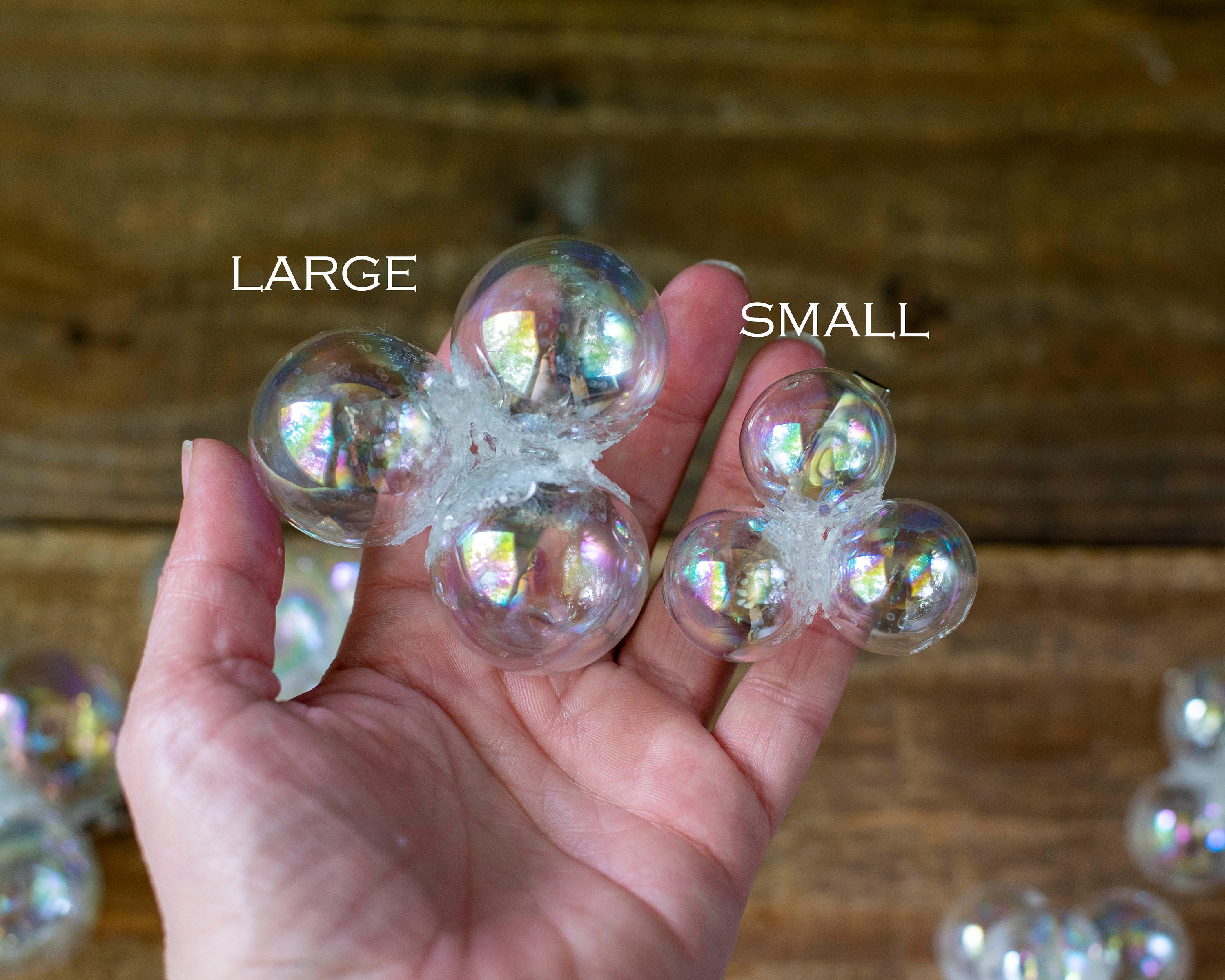 ☆ glass accessory ☆ hair accessory Glass Bubble Hair Clip Set, Mermaid Fairy Costume Set - Etsy