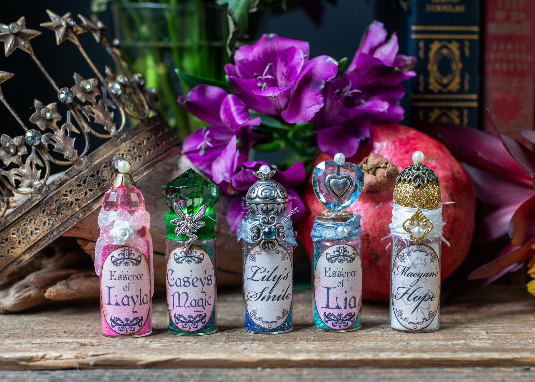 Personalized Fairy Potion Bottles Customized Potion Bottles Etsy