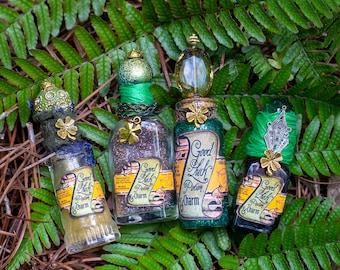 Good Luck Potion Bottles, Magic Potions, Witch Potions, Wizard Potions, Halloween Party Decor