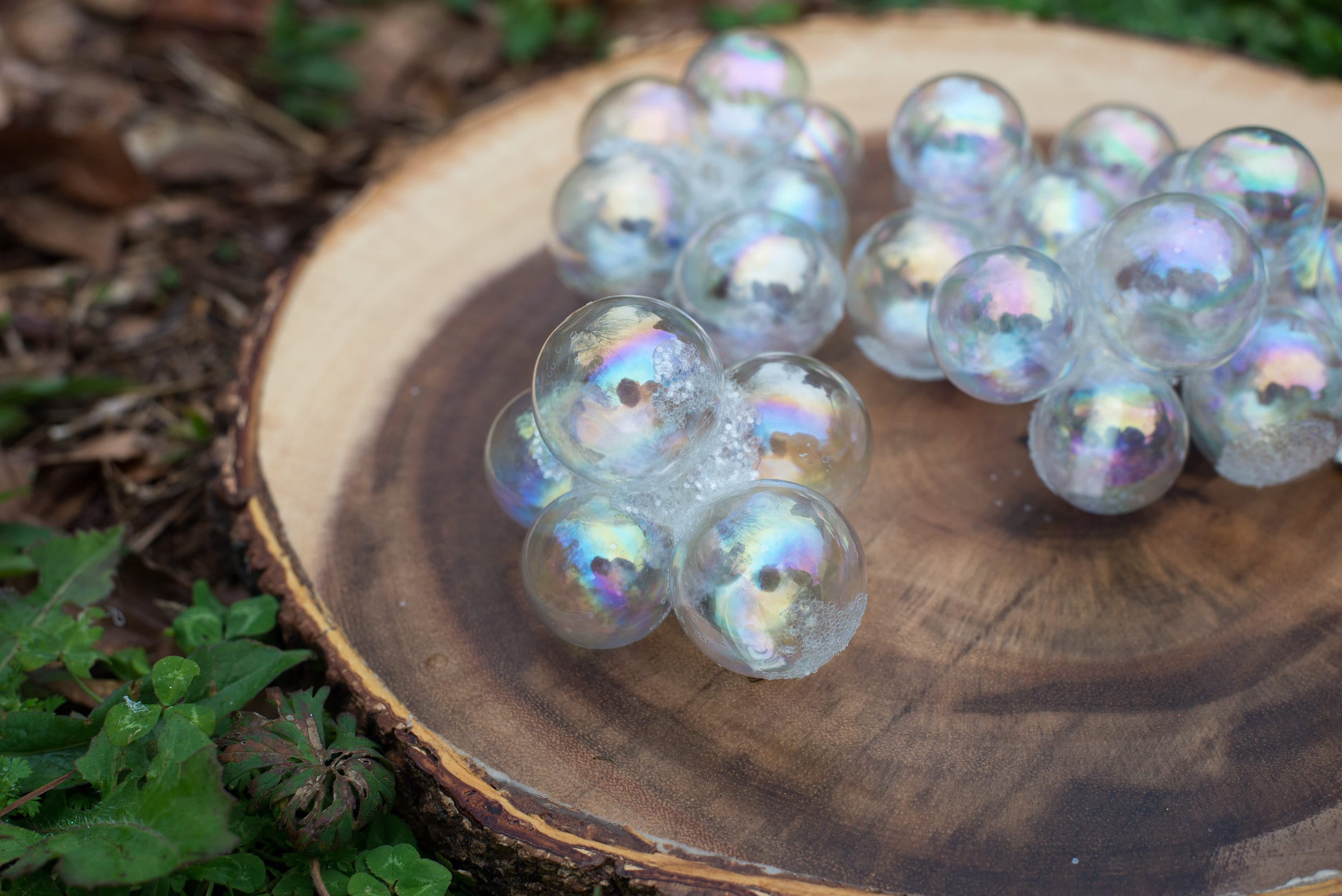 ☆ glass accessory ☆ hair accessory Glass Bubble Hair Clip Set, Mermaid Fairy Costume Set - Etsy
