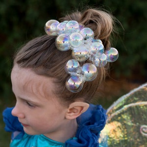 Set of Glass Bubble Hair Clips, Water Fairy, Mermaid Hair Clip, Fairy Costume, Mermaid Costume, Bubble Hair Clips, Bubbles, Mermaid Hair image 6