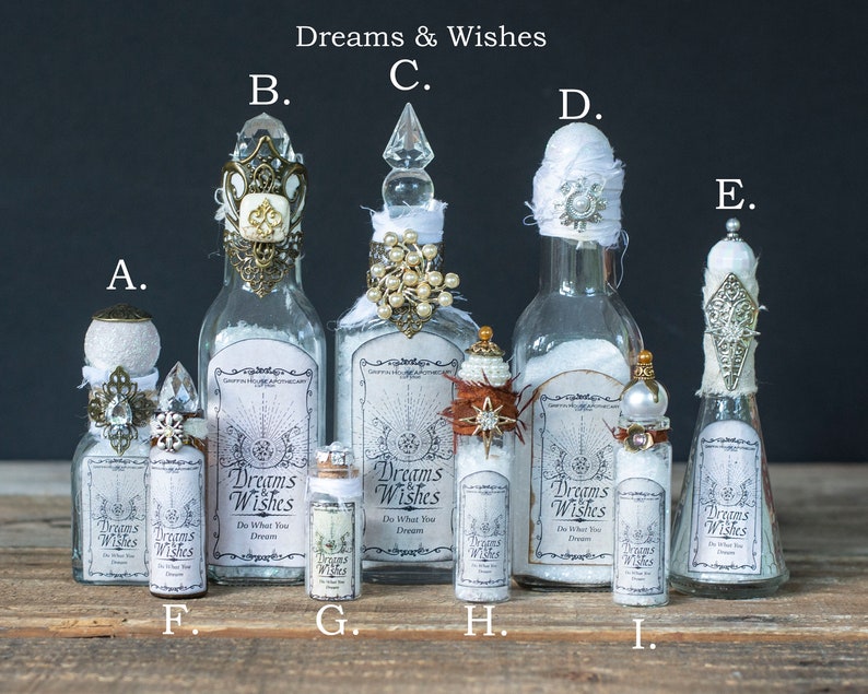 Magic Potion Bottles, Neverending Story Inspired Potion Bottles, Altered Bottle, Halloween Potion Bottles, Halloween Decor, Upcycled Art image 2