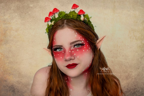 Toadstool Pixie Costume Adult Green Red Toadstool Pixie Costume Adult Green Red