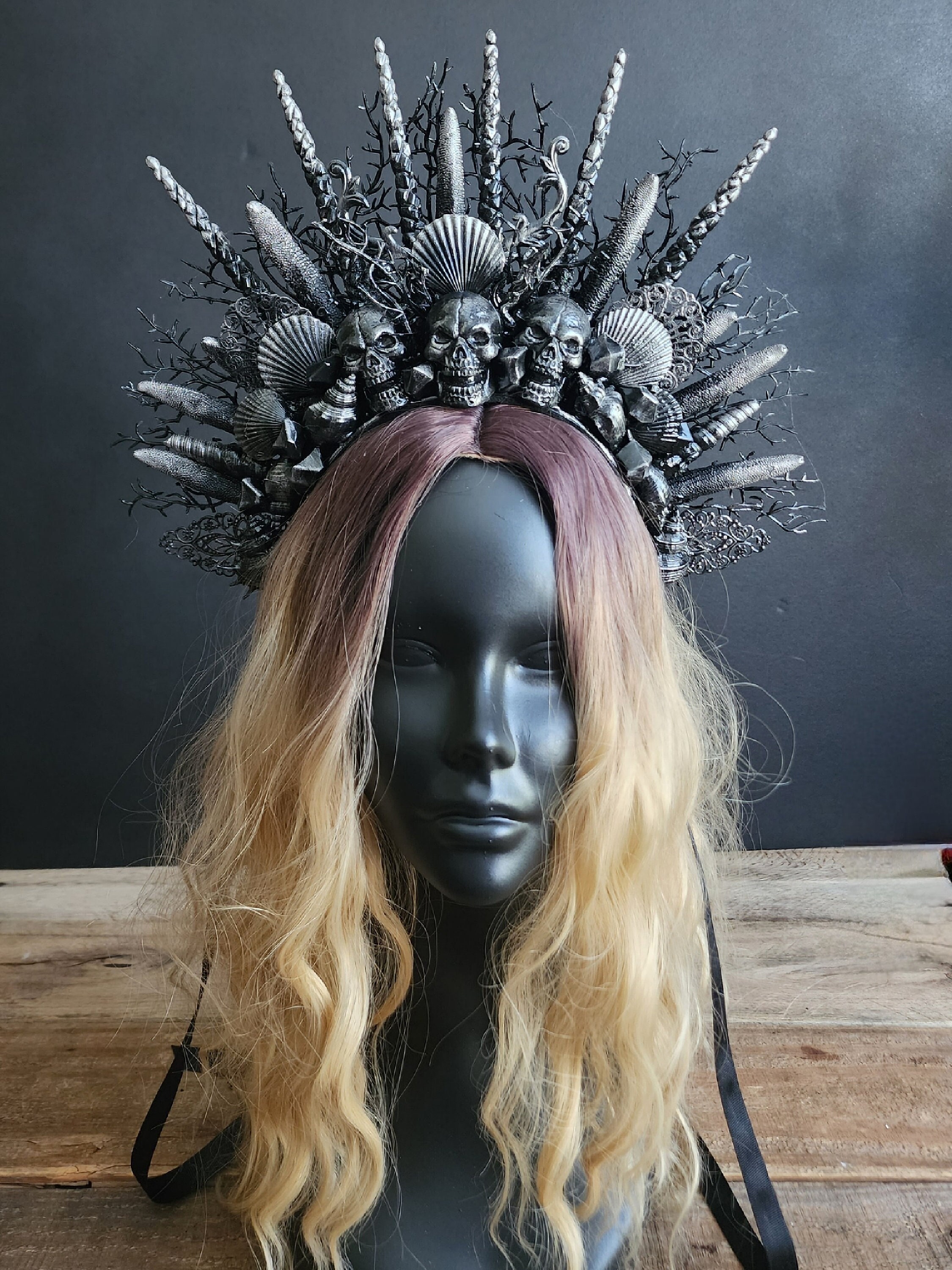Fishing net in hair  Mermaid headdress, Mermaid halloween costumes,  Mermaid halloween