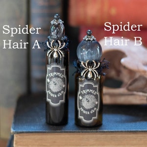 Mini Halloween Potion Bottles, Witch Potion Bottles, Halloween Decor, Altered Glass Bottle, Wizard Potion, Halloween Party, Wizarding School image 2