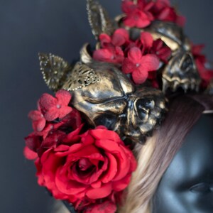 Vampire Queen Headdress Dark Fairy Crown Sorceress - Etsy