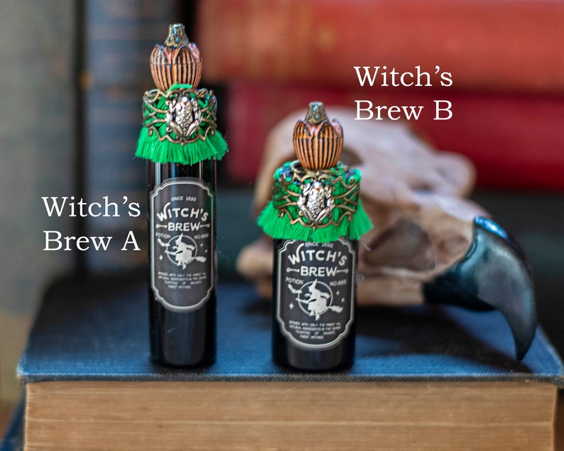 Mini Halloween Potion Bottles, Witch Potion Bottles, Halloween Decor, Altered Glass Bottle, Wizard Potion, Halloween Party, Wizarding School image 4