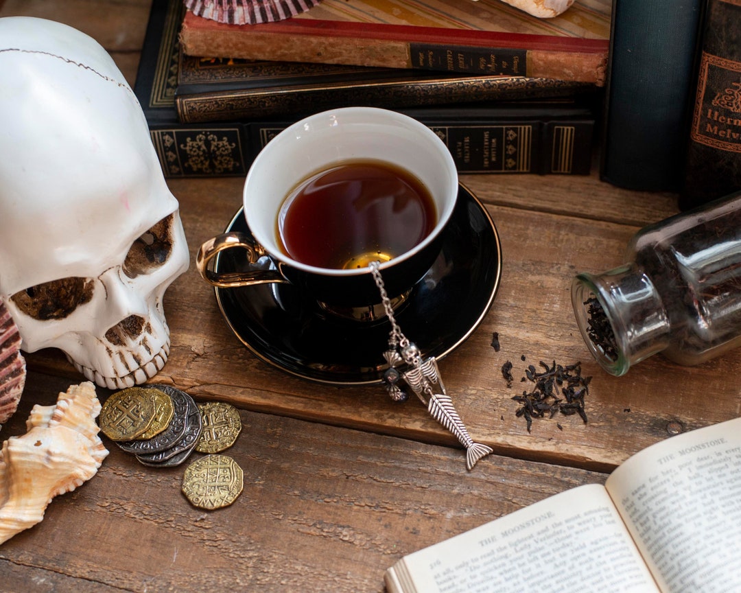 Skeleton Hand Tea Mermaid Skeleton Tea Infuser: Gothic Skull Strainer, Pirate Dark ...