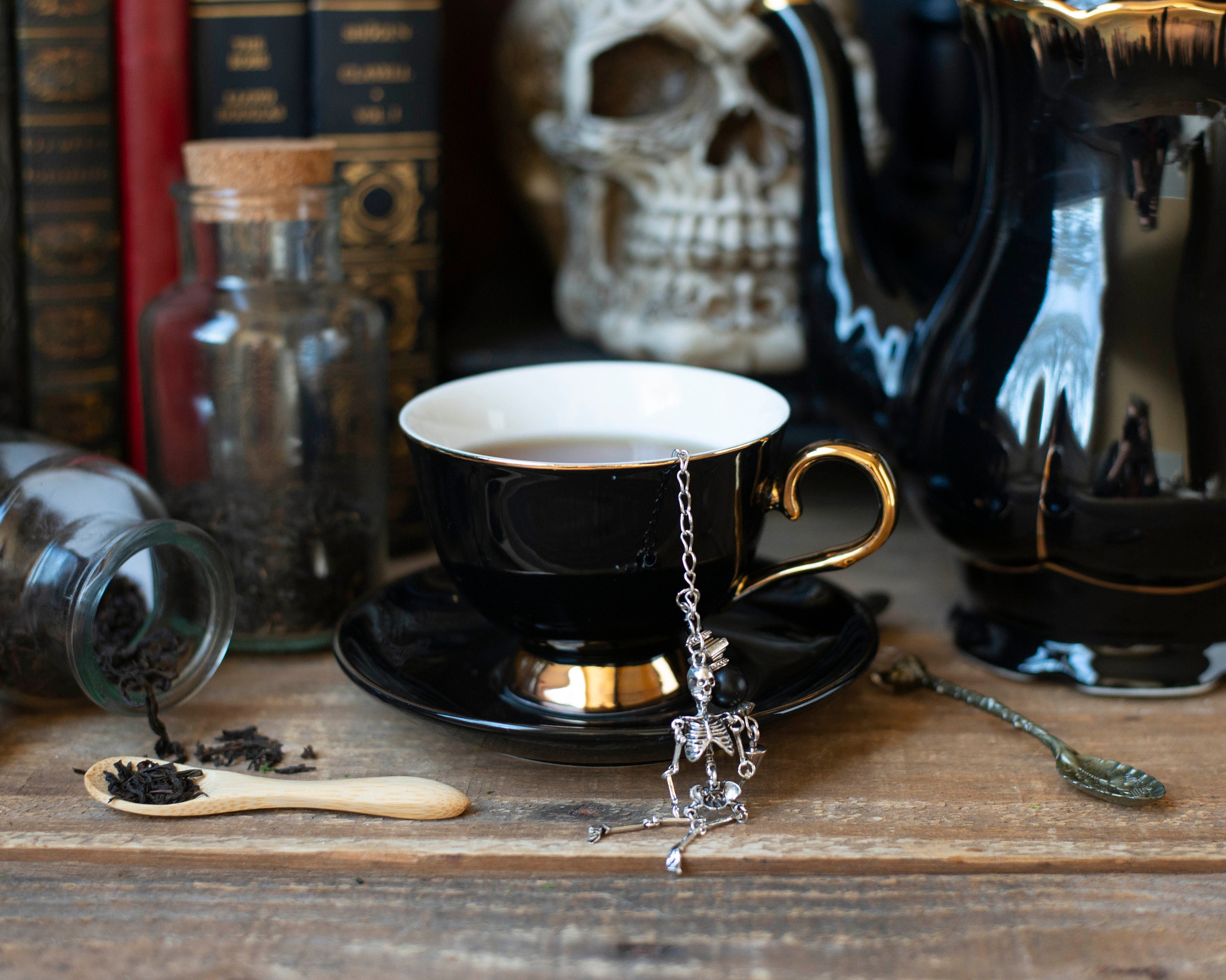 Skeleton Hand Tea Skeleton Tea Infuser: Gothic Halloween Tea Party Gift - Etsy