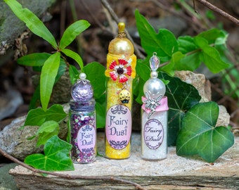 Fairy Dust Potion Bottles, Fairy Magic, Magic Potion Bottles, Fairy Party, Upcycled Art