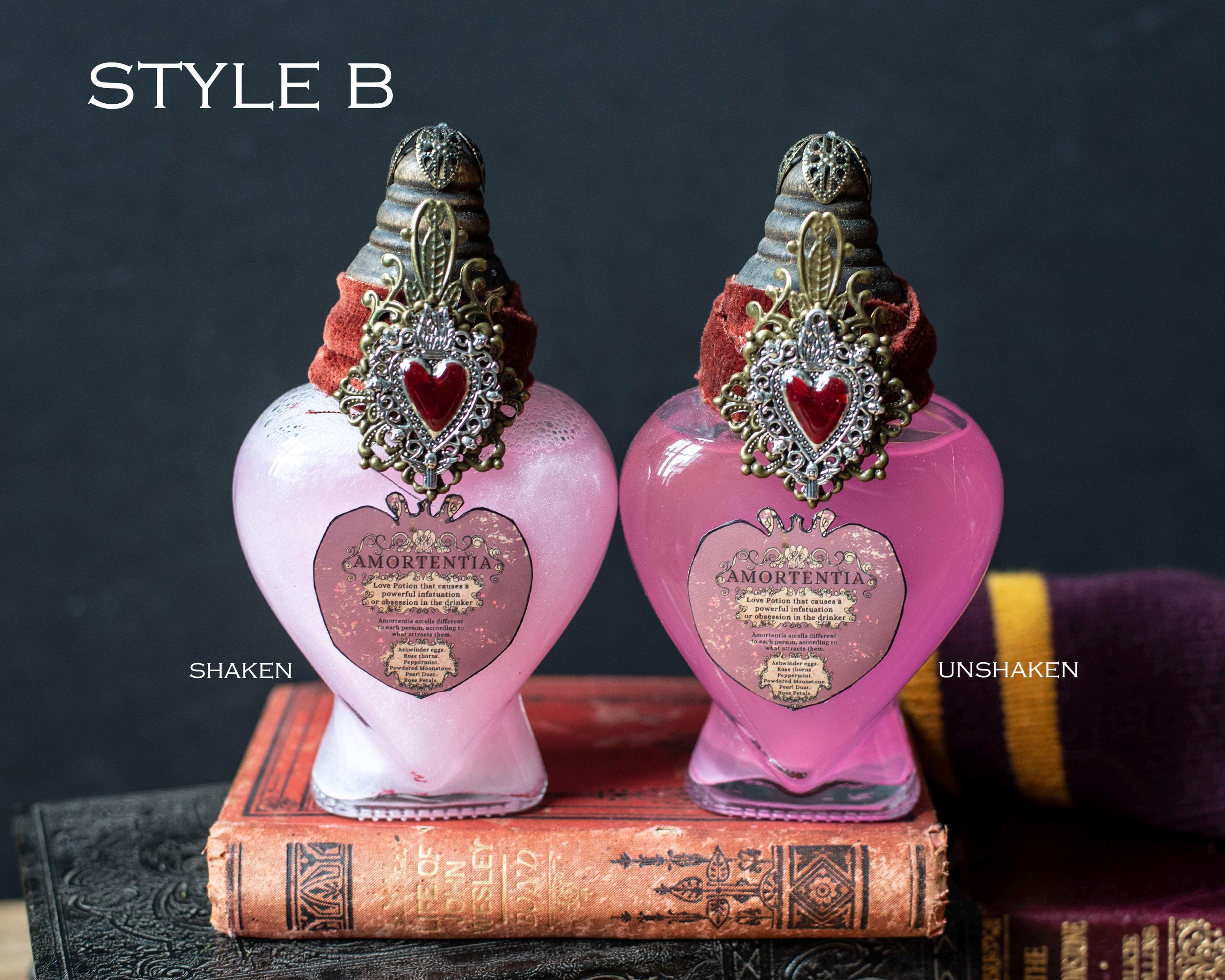 Amortentia Love Potion Bottle: Wizard Apothecary Decor - Etsy