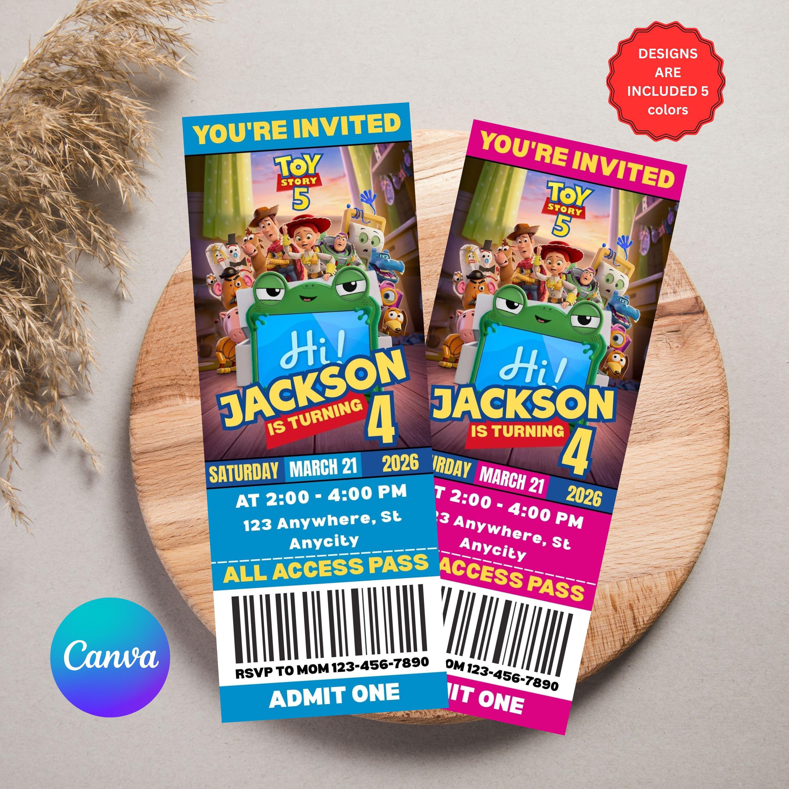TOY STORY シネマチケットカード 04/15 Movie Tickets Toy Story - Etsy