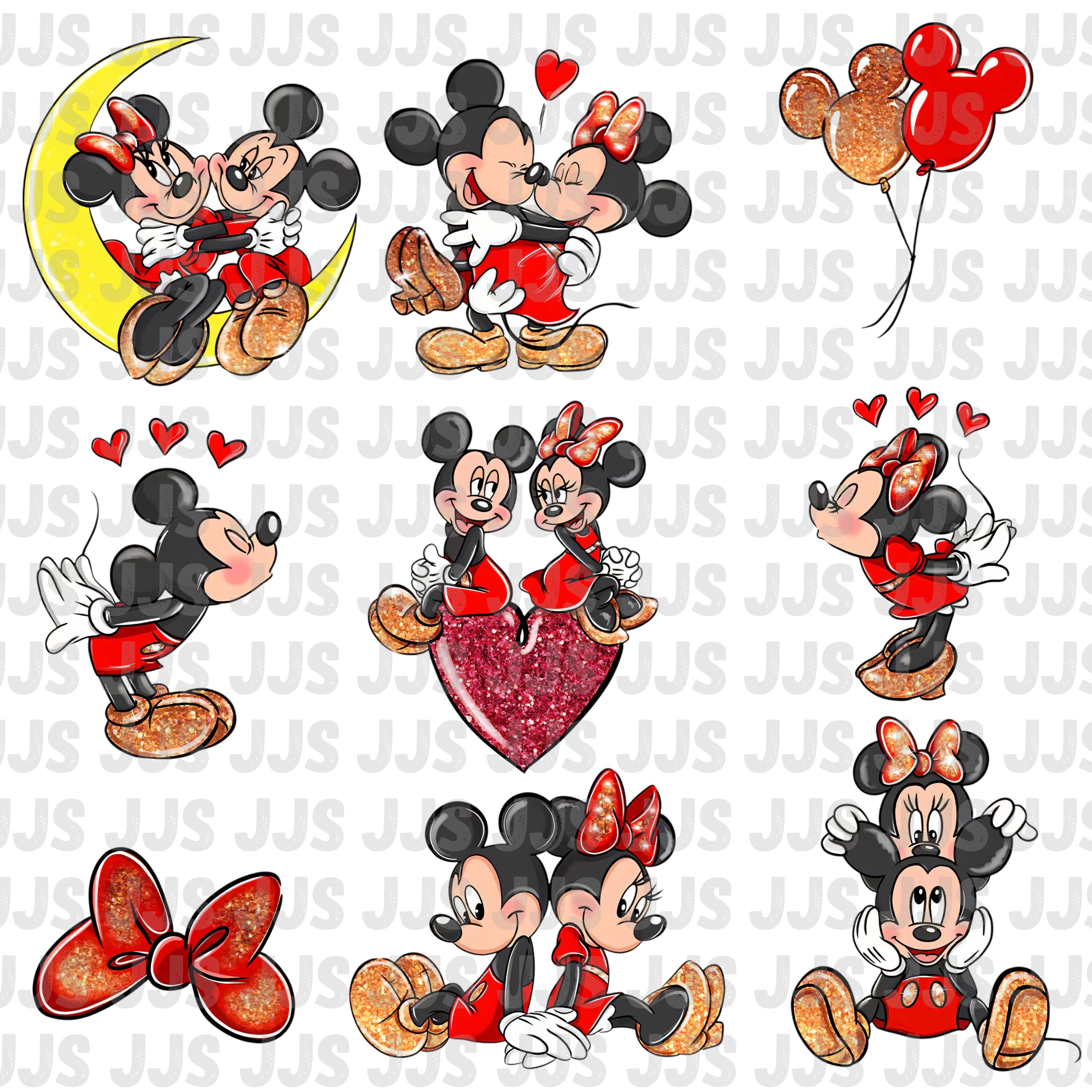 The Disney Kiss ポスター ミッキー ミニー Amazon.com: Trends