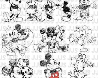 Mouse Sketch Svg Png, Family Vacation Instant Dxf Download, Printable Design For Cricut Cutting File Viny, Cut