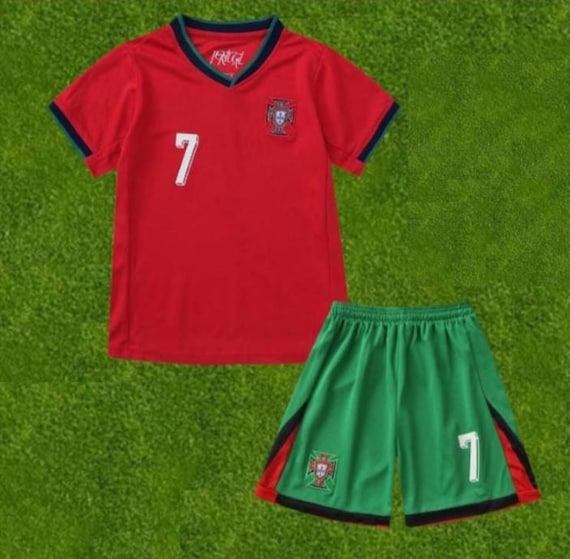 Portugal Children's Football Kit – Cristiano Ronaldo Red Jersey