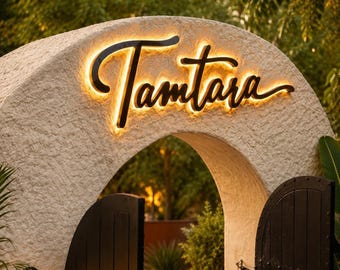 Custom Business Sign, LED Backlit Logo Sign, 3D Metal Wall Sign for Office Reception, Storefront Business Logo