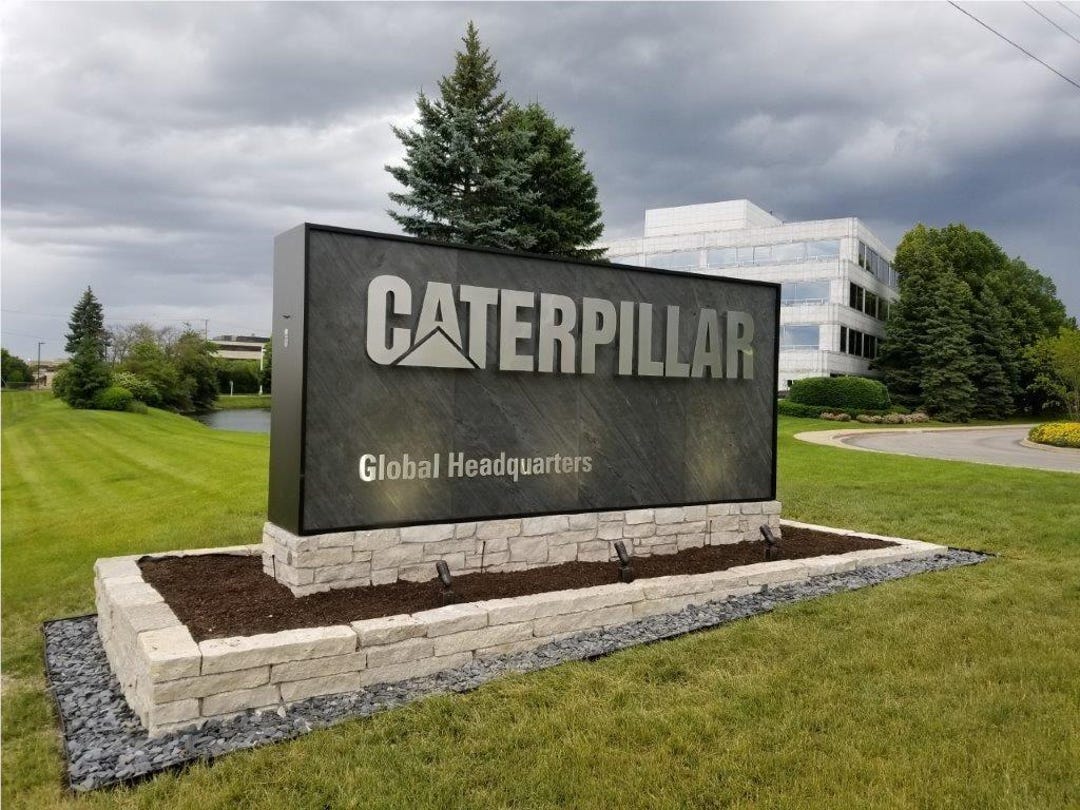 Backlit Lettering Monument Custom Monument Sign, Outdoor Business Entrance, Commercial Branding - Etsy