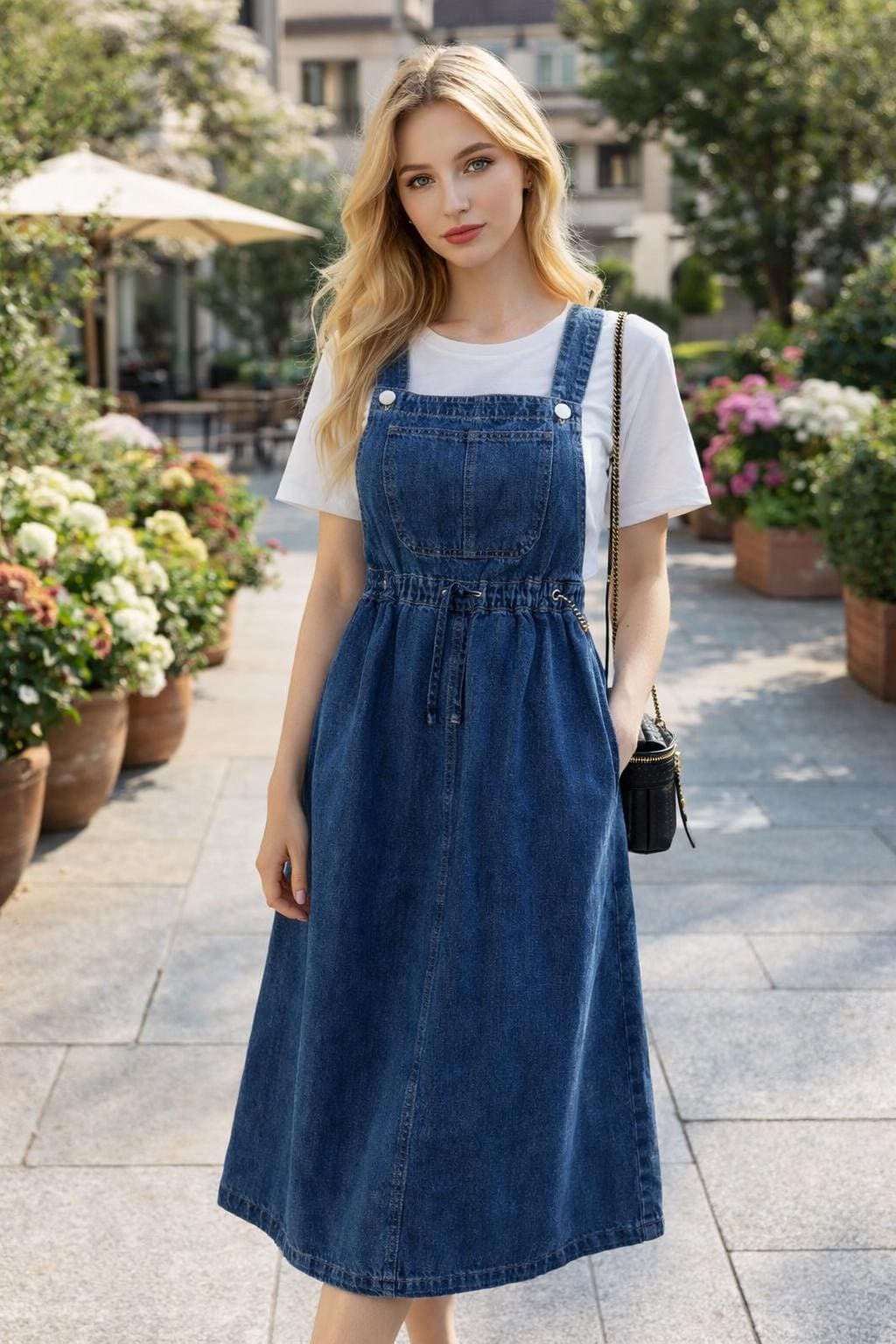Suspender Denim Dress - Etsy