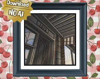 Number 1312 - Large Sized Counted Cross Stitch Pattern - Intermediate Difficulty