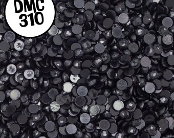 Round Diamond Painting Drills | DMC-310 Colour Match | 30g - Approx 6,000 Beads