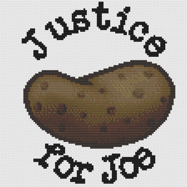 Justice for Joe | Small Sized Counted Cross Stitch Pattern | Easy/Intermediate image 2