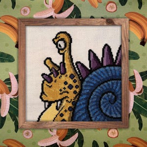 Evil Snail | Cross Stitch Colouring Book | Easy/Intermediate image 6