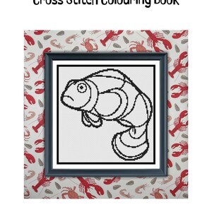 Confused Clownfish | Cross Stitch Colouring Book | Intermediate image 4