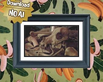 Bones - Jumbo Sized Full Coverage Counted Cross Stitch Pattern - Advanced Difficulty